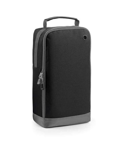 BagBase Athleisure Sports Shoe/Accessory Bag - BK/BK - ONE